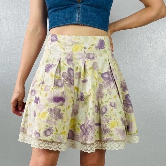 Y2k cottagecore style skirt v - Picture 2 of 4